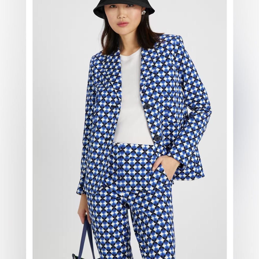 Kate Spade Patio Tile Twill Blazer